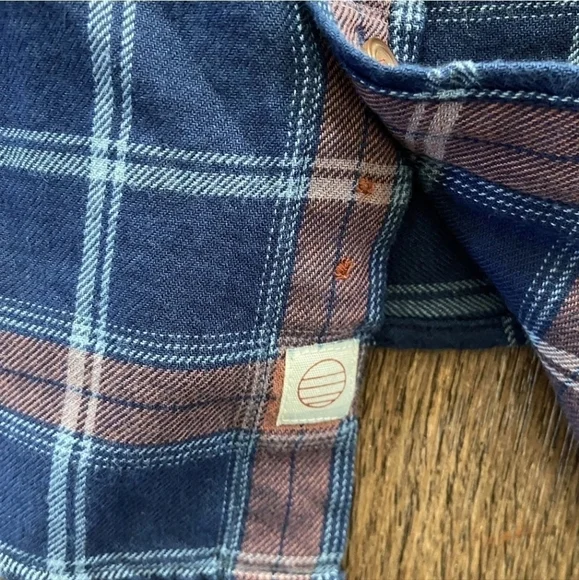 MARINE layer classic fit LS indigo twill shirt